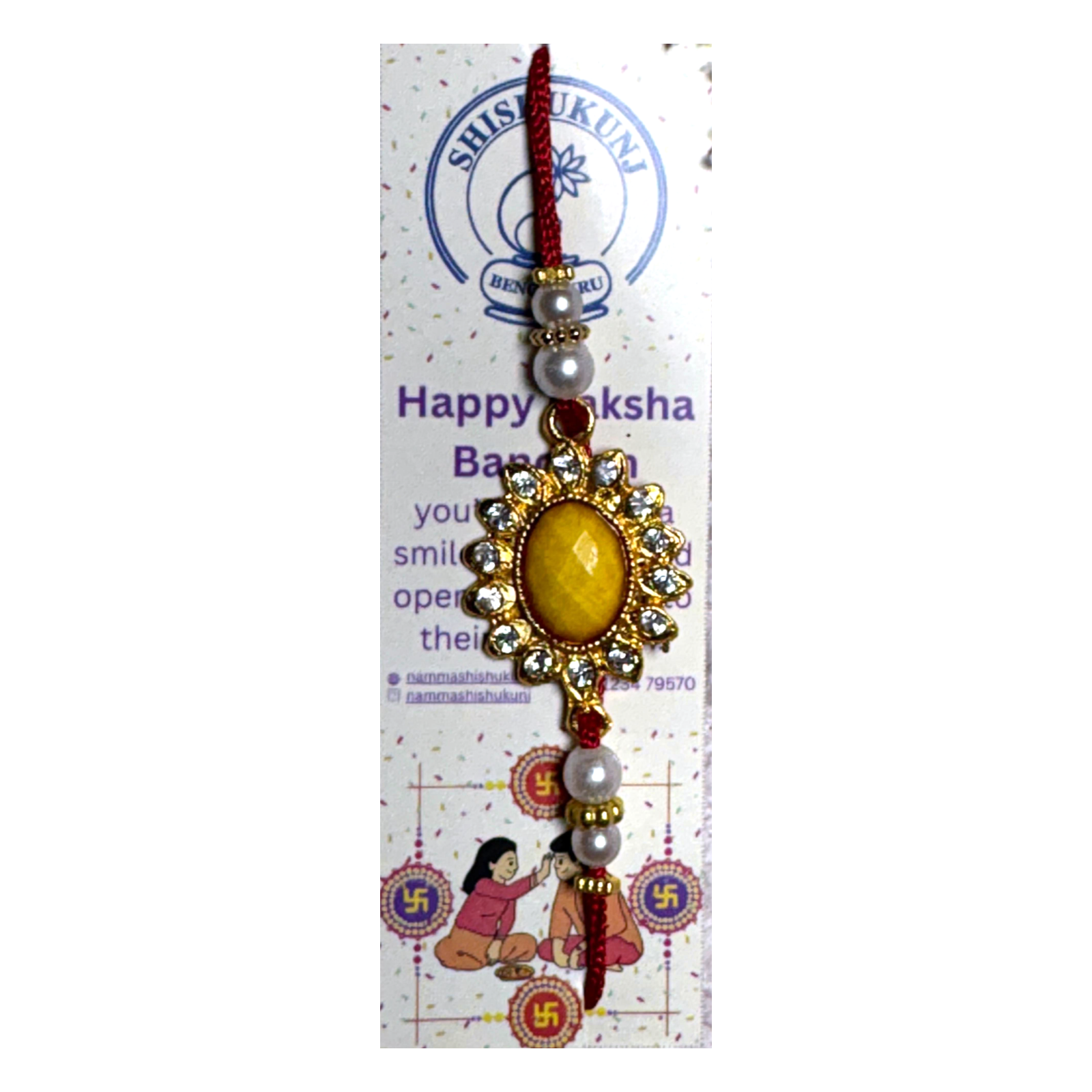 Golden Topaz Rakhi