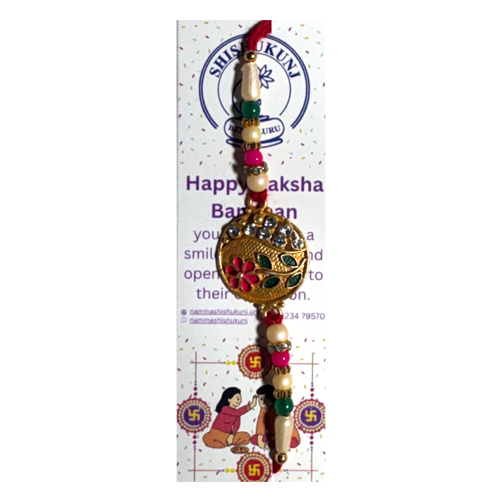 Meenakari Blossom Rakhi
